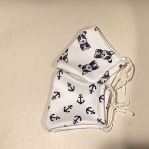 NWOT Pack of 2 toddlers face mask pet and sea